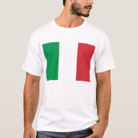 T Chemise avec Drapeau d'Italie