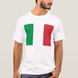T-shirt T Chemise avec Drapeau d'Italie