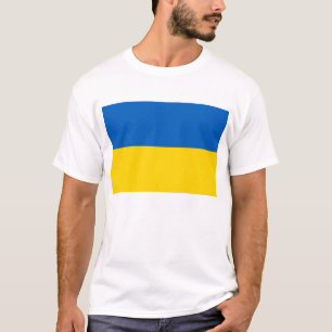 T-shirt T Chemise avec drapeau d'Ukraine