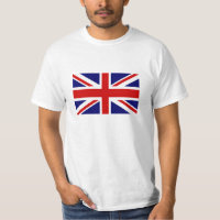 T Chemises avec drapeau Union Jack britannique
