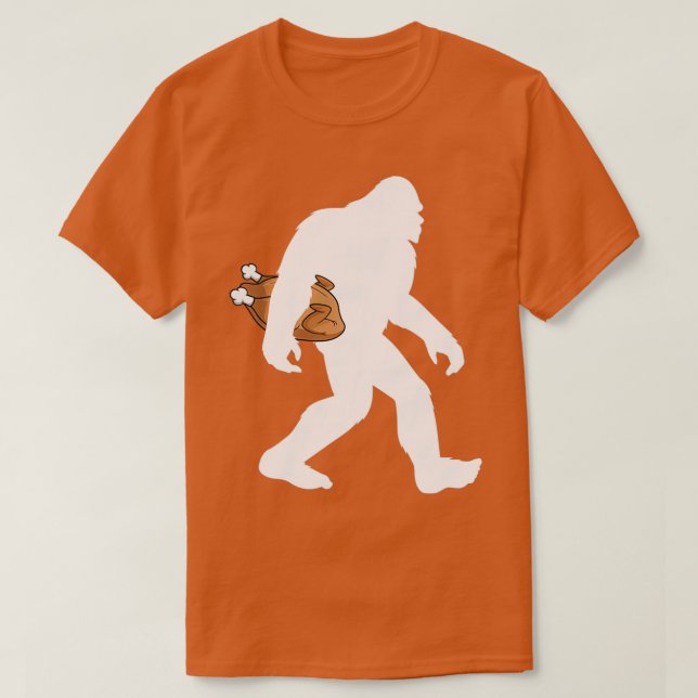 T-shirt T ChemiseTShirt de Thanksgiving Bigfoot (Design devant)
