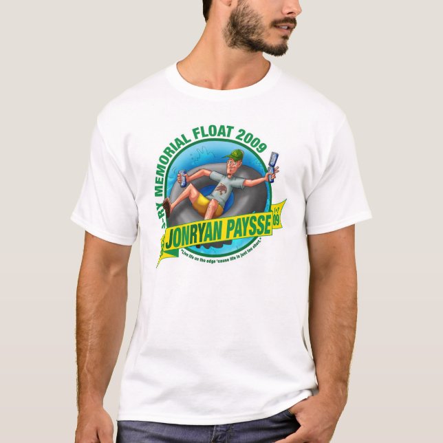 T-shirt T de base des hommes (blanc) (Devant)