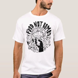 T-shirt T. de brocoli de la nourriture et non des bombes