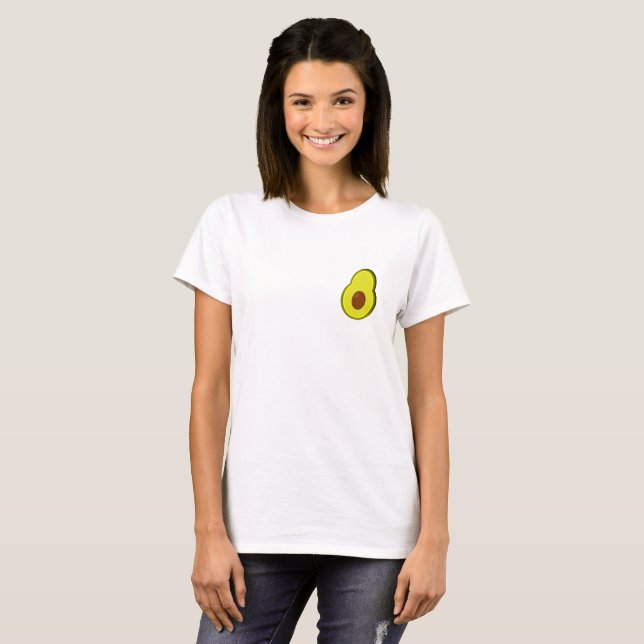 T-shirt T de Frocket des femmes mignonnes d'avocat (Devant entier)