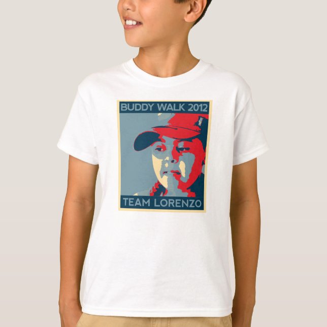 T-shirt T de l'enfant de Lorenzo d'équipe (Devant)