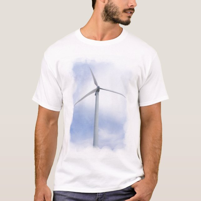 T-shirt ~ T de turbine de vent (Devant)
