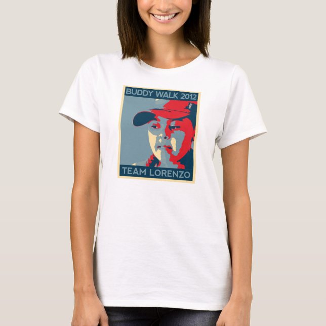 T-shirt T des femmes de Lorenzo d'équipe (Devant)