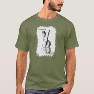 T-shirt T des hommes bas de Stickman