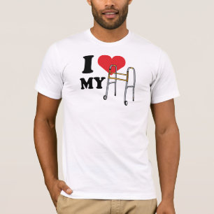 T-shirt T des hommes d'amour de marcheur