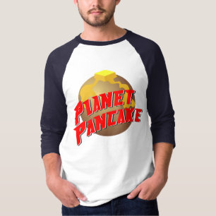 T-shirt T des hommes de crêpe de planète