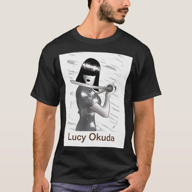 T-shirt T des hommes de Lucy Okuda (Devant)