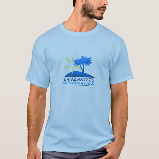 T-shirt T des hommes d'information de Lanzarote (Devant)