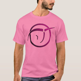T-shirt T des hommes roses invisibles de licorne