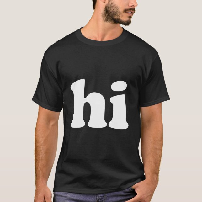 T-shirt T dit Hi (Devant)