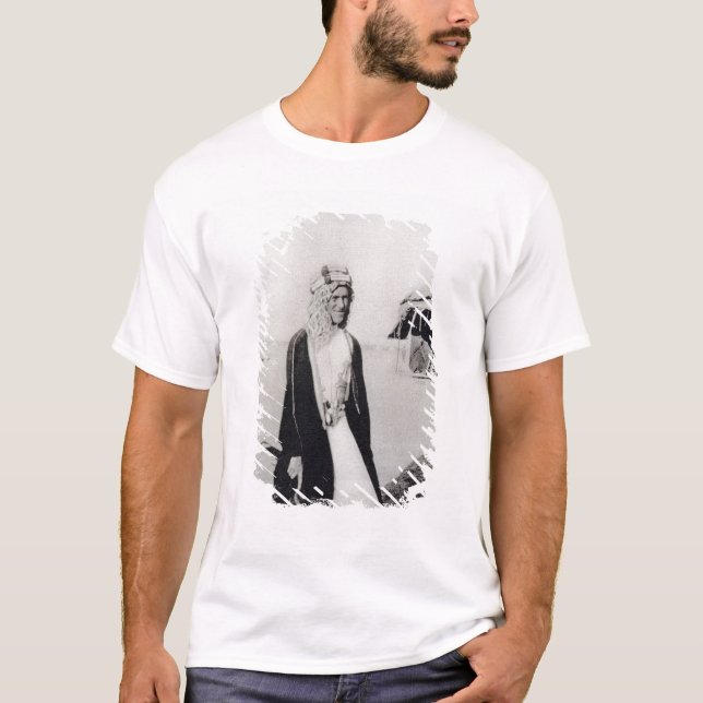 T-shirt T.E. Lawrence dans la robe arabe (photo de b/w) (Devant)