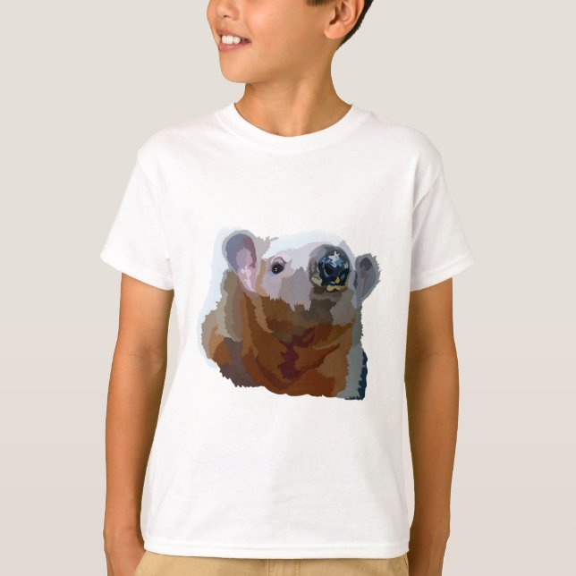 T-shirt T est pour Tamandua (Devant)