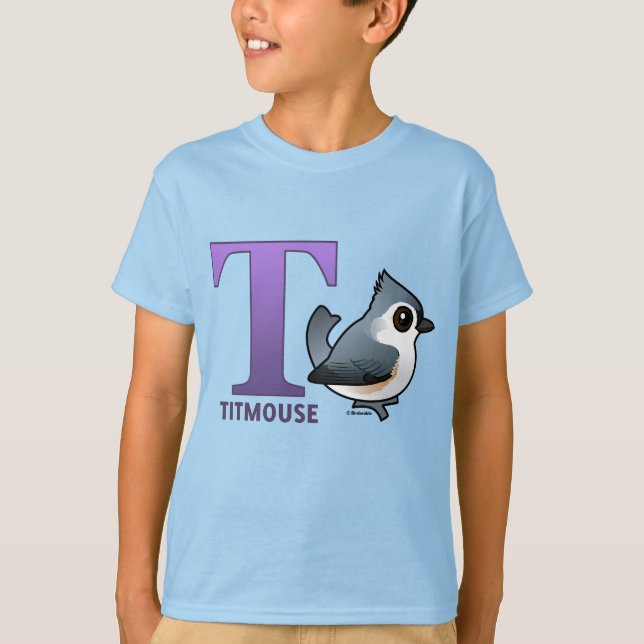 T-shirt T est pour Titsouris (Devant)
