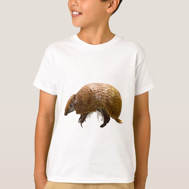 T-shirt T est pour trois armadillo bannis (Devant)