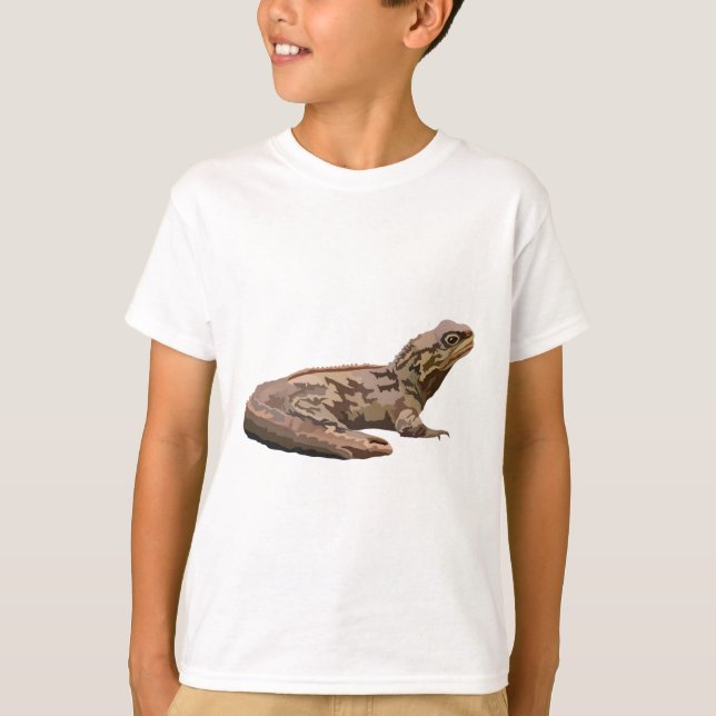 T-shirt T est pour Tuatara (Devant)