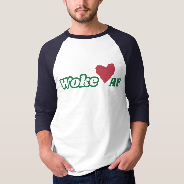 T-shirt T femmes Woke Raglan (Devant)