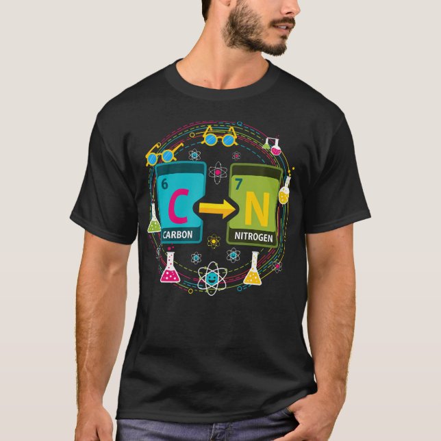 T-shirt T Fun 67 Mème Science Chimie Professeur Tableau Pé (Devant)