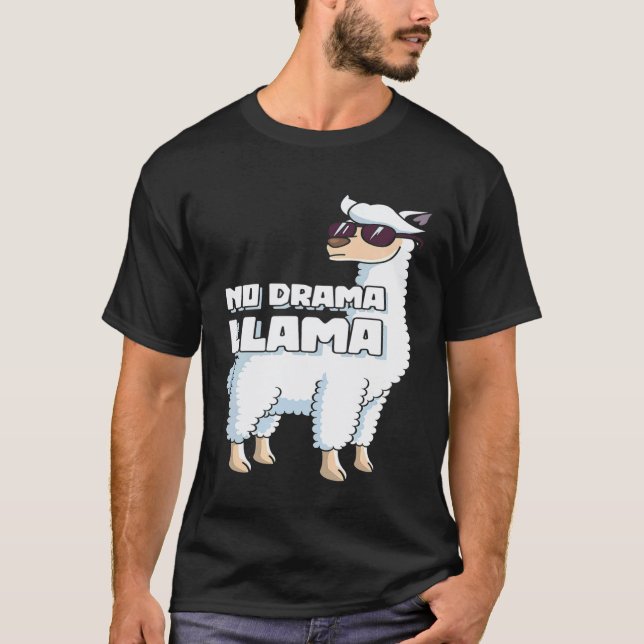T-shirt T Llama Sans Drame (Devant)