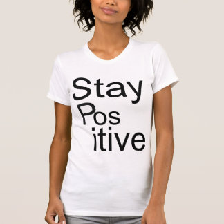 T-shirt T-merde positive de V-cou de "séjour"
