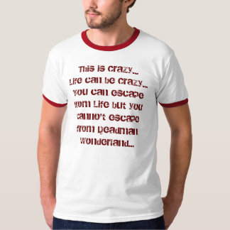 T-shirt T-merde rouge folle