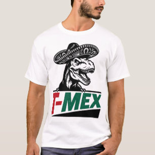 T-shirt T-MEX Tricolor Mariachi Dinosaur Streetwear T-shir