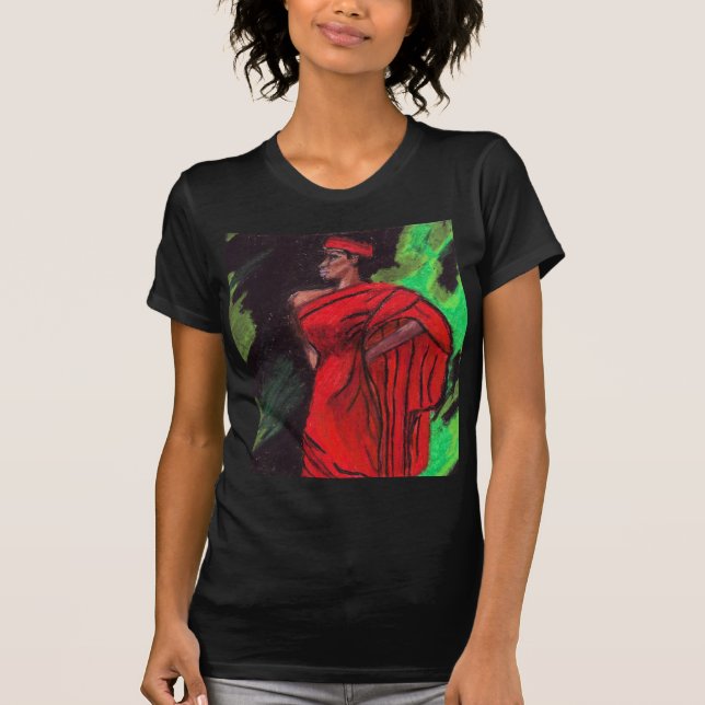 T-shirt T noir BEAUTY (Devant)