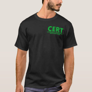 T-shirt T-personnaliser d'obscurité de CERT