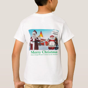 T-shirt t. pour les enfants. Joyeux Noël. chats m. mme cla