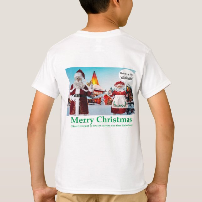 T-shirt t. pour les enfants. Joyeux Noël. chats m. mme cla (Dos)