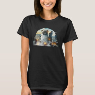 T-shirt T Pug drôle et doux est sauvage à Noël 1