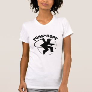 T-shirt T punk des femmes de corde - 18 couleurs