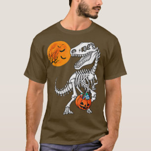 T-shirt T Re Dinosaur Bones Costume d'Halloween Skeleton S