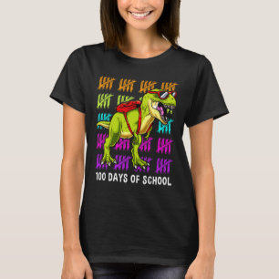 T-shirt T Rex 100 Jours De Dinosaure Scolaire T Rex Enfant