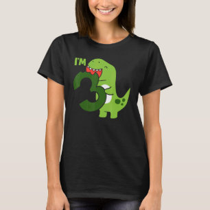 T-shirt T Rex 3e anniversaire 3 ans Garçon Enfants