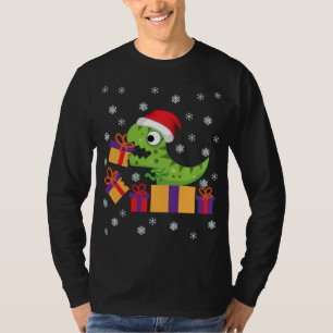 T-shirt T-Rex Cadeau de Noël Dinosaure Drôle Noël laid