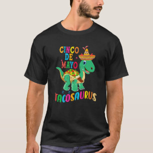 T-shirt T Rex Cinco De Mayo Funny Tacosaurus Dinosaur Cade