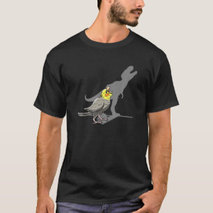 T-shirt T Rex Cockatiel Shadow Cockatoos Parrot Animal de 