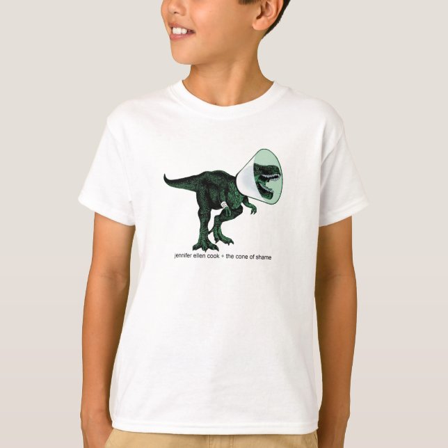 T-shirt T-Rex Cone of Shame 2 enfant T (Devant)