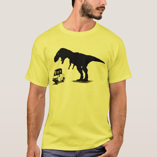 T-shirt t-rex contre le metermaid (Devant)