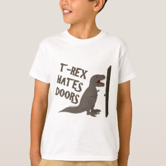 T-shirt T-Rex déteste des portes