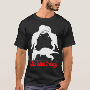 T-shirt T-rex déteste des pousées
