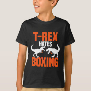 T-shirt T-rex déteste la boxe - Boxe Sparring Kick Boxing
