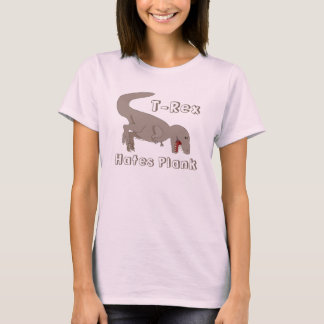T-shirt T-Rex déteste la planche