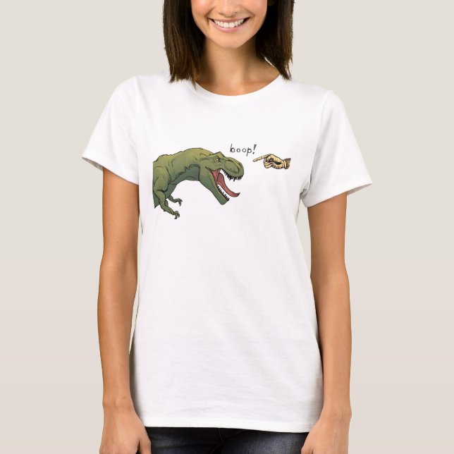 T-shirt T-Rex Dinosaur Boop chemise Tyrannosaurus femme (Devant)