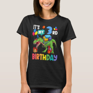 T-shirt T Rex Dinosaur C'est mon 3ème anniversaire Bo 3 an