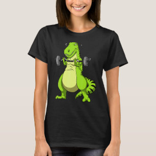 T-shirt T Rex Dinosaur Fitness Gym Bodybuilder Weightlifti